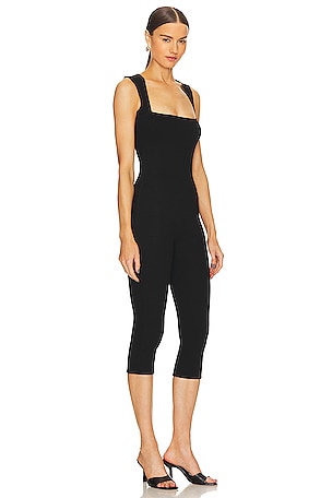 SANS FAFF Bell Pedal Pusher Jumpsuit in Black