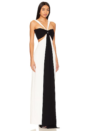 SANS FAFF Elizabeth Bowed Gown in White