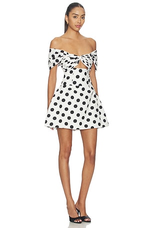 SANS FAFF Riviera Mini Dress in Black,White