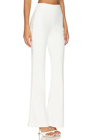 SANS FAFF Marais Button Trousers in White