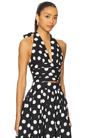 SANS FAFF Carlo Halter Top in Black