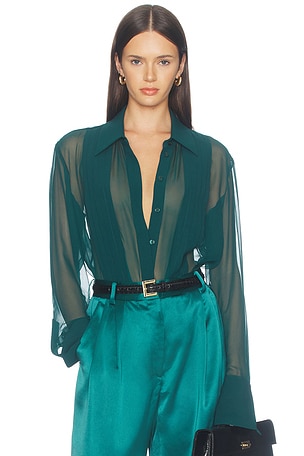 Meghan Panelled Silk Blouse SANS FAFF
