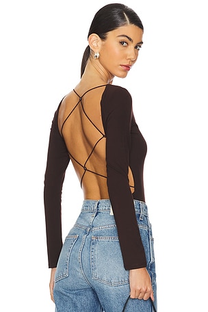 Cross Back Bodysuit SANS FAFF