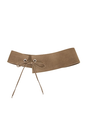 Suede Asymmetric Belt St. Agni