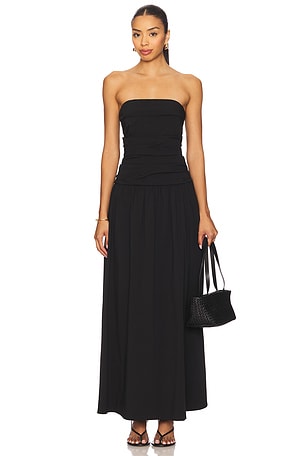 Gathered Strapless Tie Back Dress St. Agni