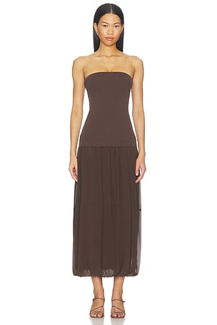 ROBE MI-LONGUE STRAPLESS St. Agni