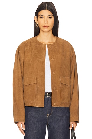 Suede Utility Cocoon Bomber St. Agni