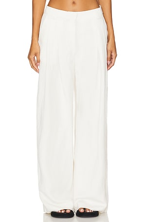 Wide Leg Pleat Pants St. Agni