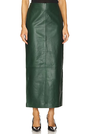 Leather Column Skirt St. Agni