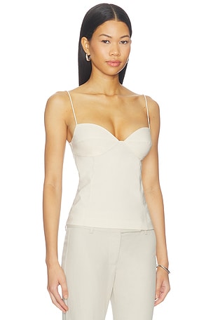 St. Agni Studio Cami Top in Cream. Size L. Also