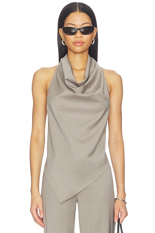 Wool Cowl Backless Top St. Agni