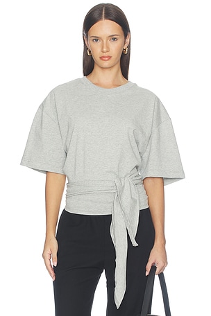Cotton Jersey Split Back Tee St. Agni