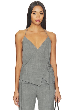 Wool Rouleau Halter Top St. Agni