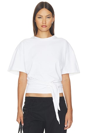 Cotton Jersey Split Back Tee St. Agni