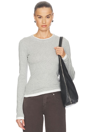 Organic Cotton Layered Long Sleeve Top St. Agni