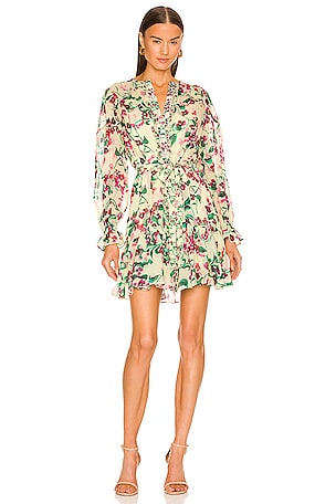 SALONI Pixie Dress in Canary Blossom | REVOLVE
