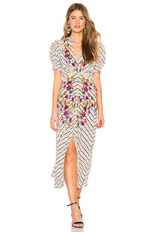 SALONI Lea Dress in Japonica Wiggle REVOLVE