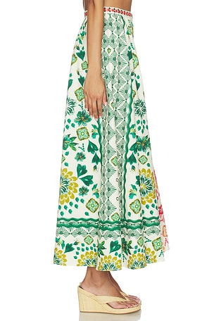 SALONI Judi-b Skirt in Green, Pink