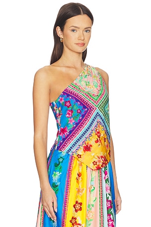 SALONI Madeline Top in Blue