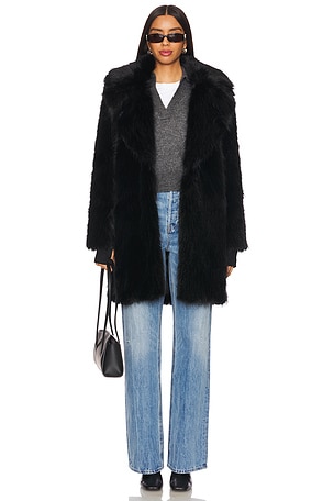 Faux Fur Mid Coat 34" SAM.