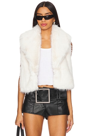 Vanessa Faux Fur Vest SAM.