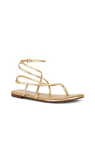 Sam Edelman Clarra Sandal in Metallic Gold. Size 6. Also
