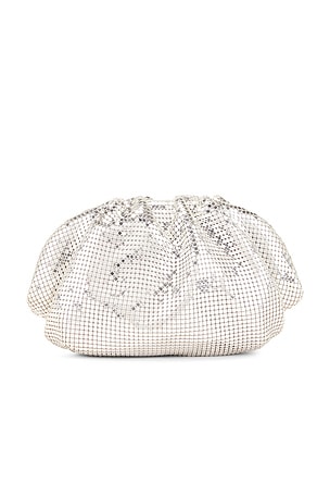 Studio Amelia Juliet Clutch in Metallic Silver