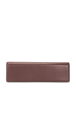 Studio Amelia Helix Mailbox Clutch in Chocolate
