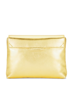 Studio Amelia Pillow Clutch in Metallic Gold