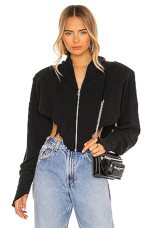 V Cut Zip Up Hoodie SAMI MIRO VINTAGE