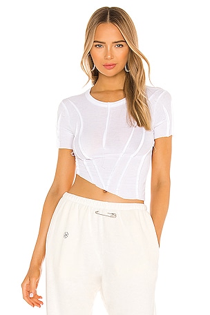 Asymmetric Short Sleeve Top SAMI MIRO VINTAGE