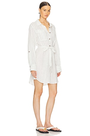 Sanctuary Pocket Shirt Dress in White