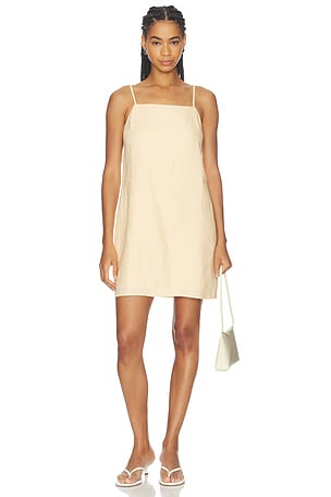 Hideaway Linen Tie Strap Dress Sanctuary