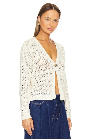 Sanctuary Open Knit Cardi in Beige