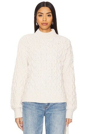 Cable Mock Neck Sweater Sanctuary