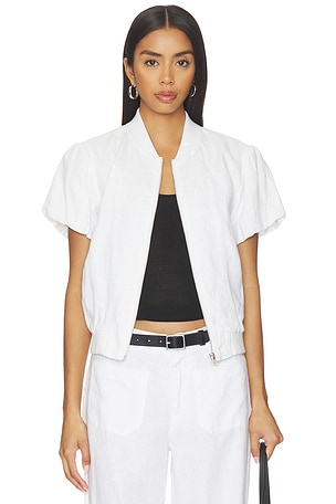 Everly Linen Bomber Top Sanctuary