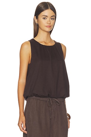 Sanctuary Retreat Bubble Tank Top in Brown