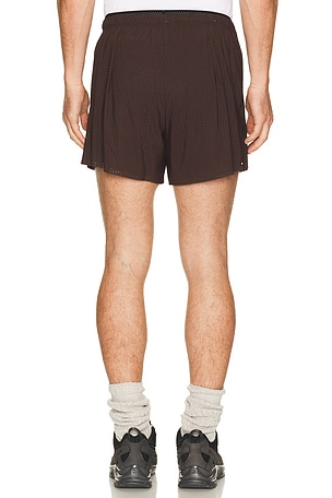 Satisfy Space-O 5 Shorts in Brown