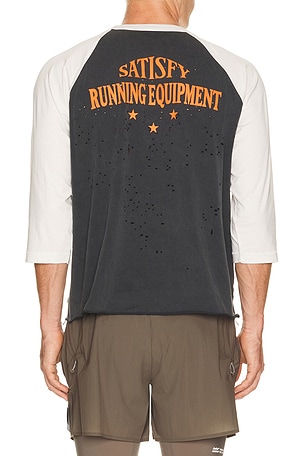 Satisfy Mothtech Baseball Tee in Grey