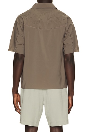 Satisfy Peaceshell River Shirt Short Sleeves in Brown
