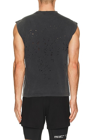 Satisfy camiseta tirantes mothtech en color negro