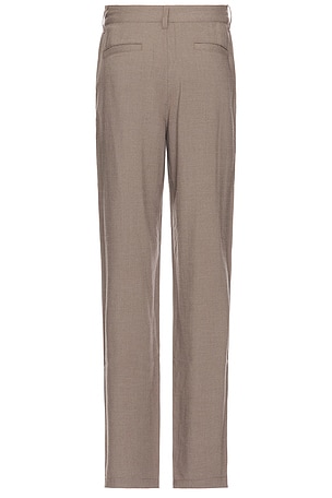 SATURDAYS NYC George Wool Gabardine Trouser in Brown