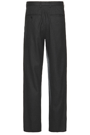 SATURDAYS NYC Wool Saxony 2tuck Pants in Charcoal