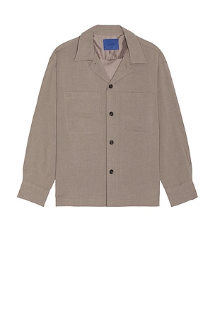 Driessen Wool Gabardine Overshirt SATURDAYS NYC