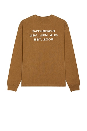 Max Weight Long Sleeve Tee SATURDAYS NYC