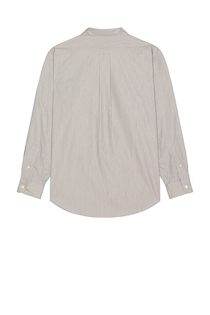 SATURDAYS NYC Regular Collar Stripe Shirt in Blue