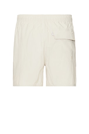 SATURDAYS NYC Talley Patch Logo Swim Short in Beige