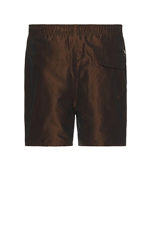 SATURDAYS NYC Talley Iridescent Swim Short in Brown