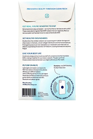SAVEFACE NBV(no bad vibes) Coin Anti-Radiation Blocking Decal in Blue