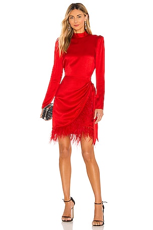 SAYLOR Quin Dress in Fire | REVOLVE